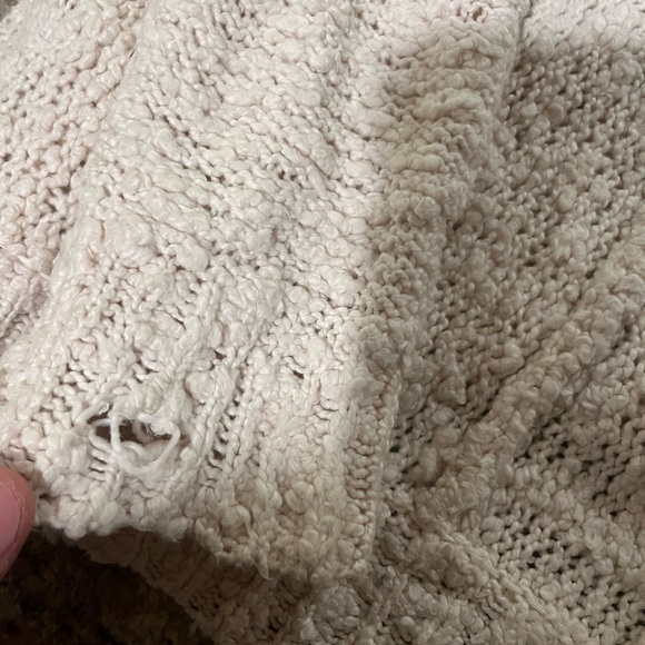 Free People Sweater Women's Soft Ivory Sweater  Size Small - Picture 4 of 4